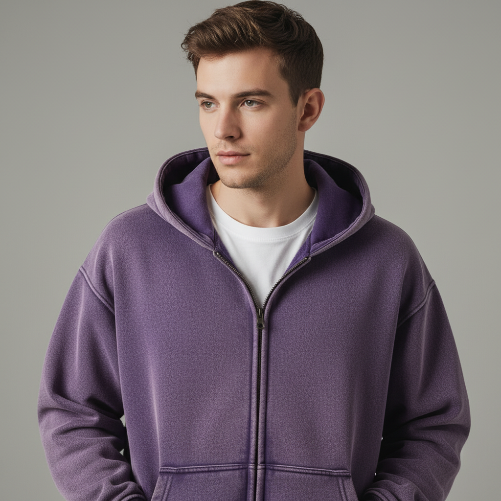 Skye Men’s Zip-Up Hoodie – Casual Hooded Sweatshirt with Comfortable Fit